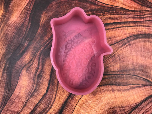 Cheetah Print Tongue with Lips Freshie Mold (Non-SBA)