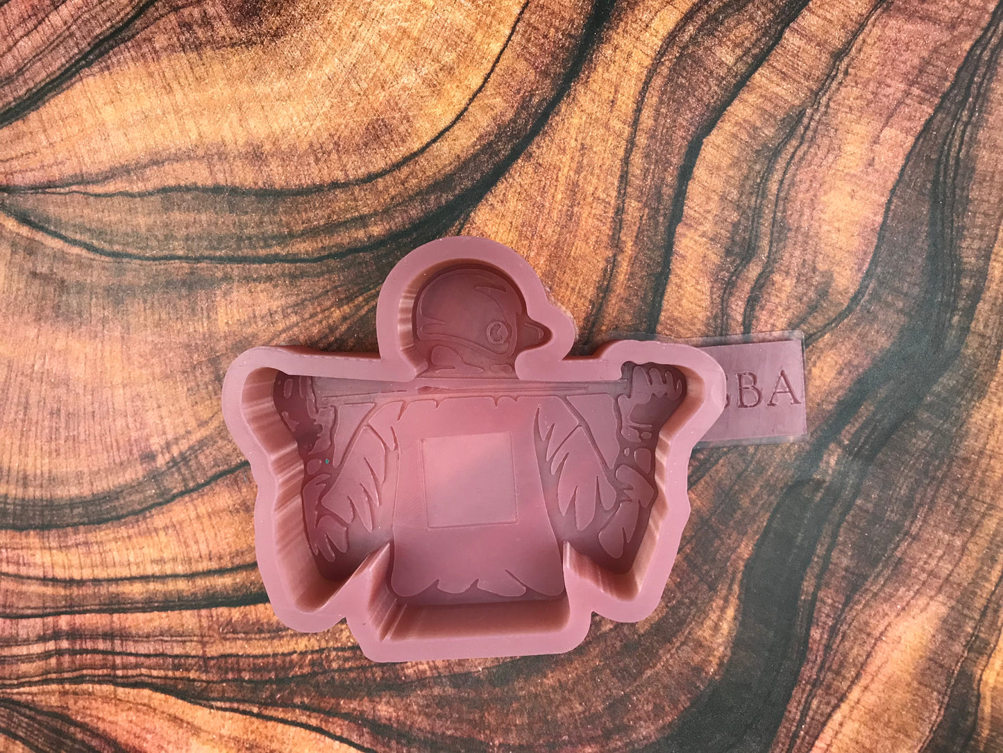 Baseball Player Cardstock Freshie Mold