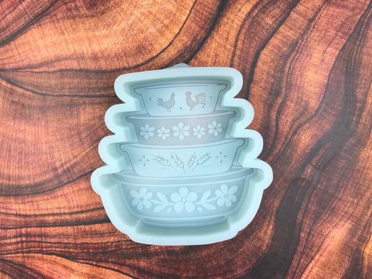 Vintage Pyrex Bowl Stack Freshie Mold
