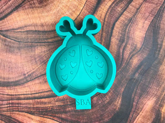 Heart Ladybug Freshie Mold