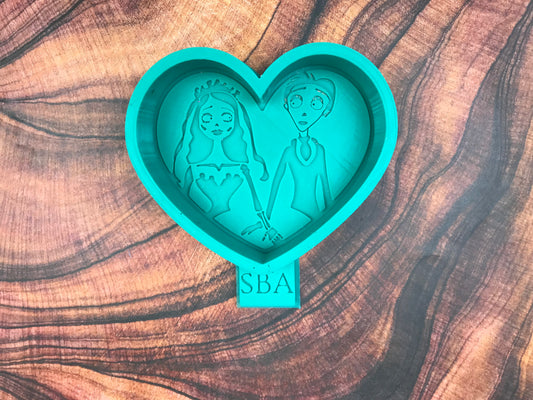 Victor & Emily Heart Freshie Mold