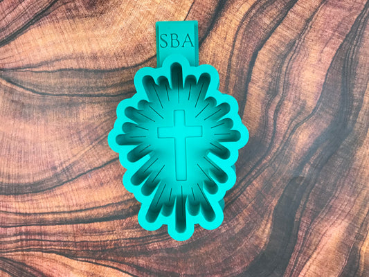 Sunburst Cross Freshie Mold