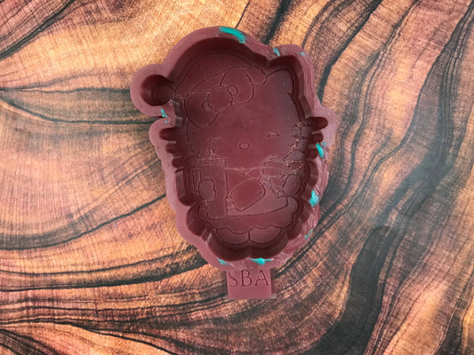 Boujee HK with Santa Hat Freshie Mold (B-Grade)