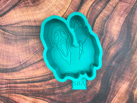 Christmas Ghost Face Freshie Mold
