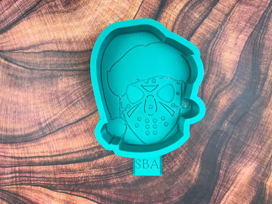Jason Friday 13th with Santa Hat Freshie Mold