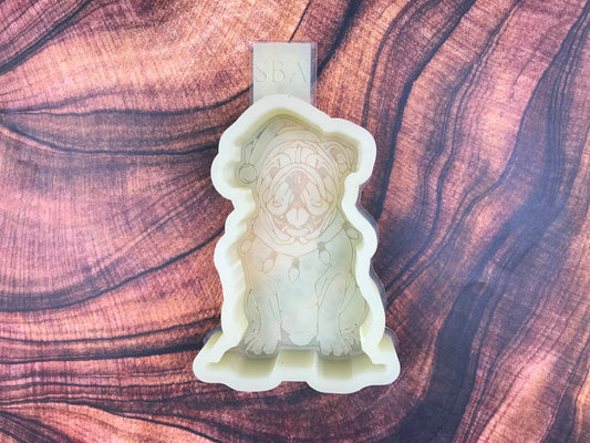 Christmas Bulldog Freshie Mold