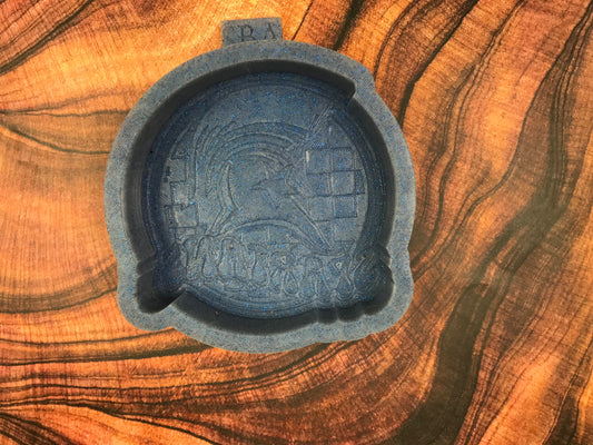 Spartans Checkered with Star Eyes Freshie Mold (B-Grade)
