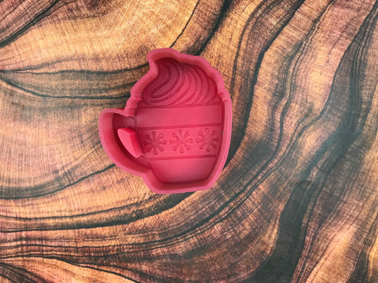 Hot Chocolate Mug with Whipped Cream Freshie Mold (Non-SBA)