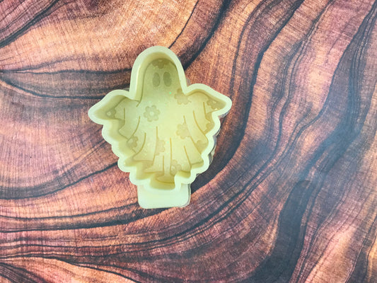 Floral Ghost Arms Up Freshie Mold (B-Grade, Yellow)