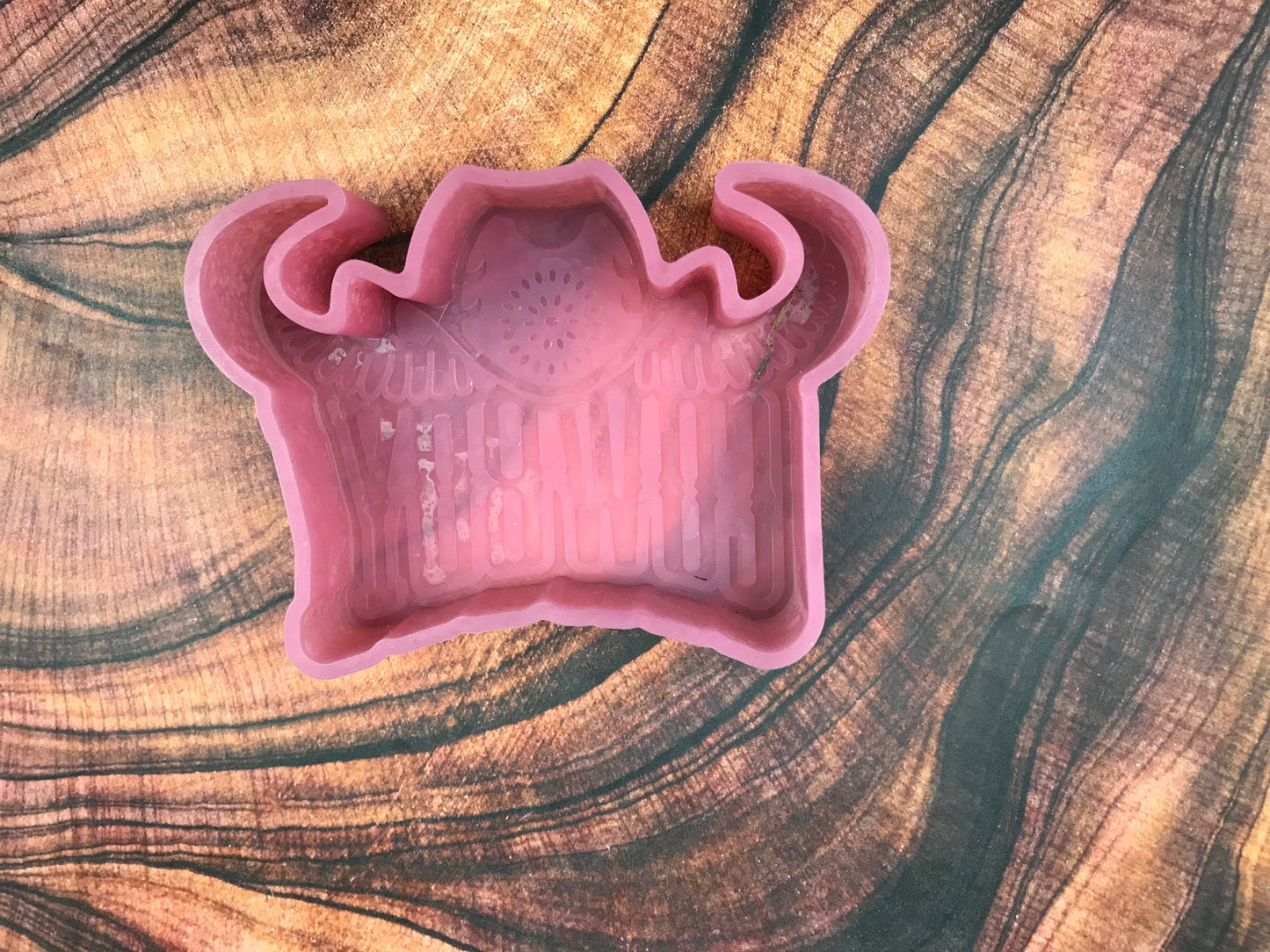 Cowboy with Hat and Horns Freshie Mold (Non-SBA)
