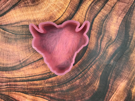Highland Cow with Bow Freshie Mold (Non-SBA)