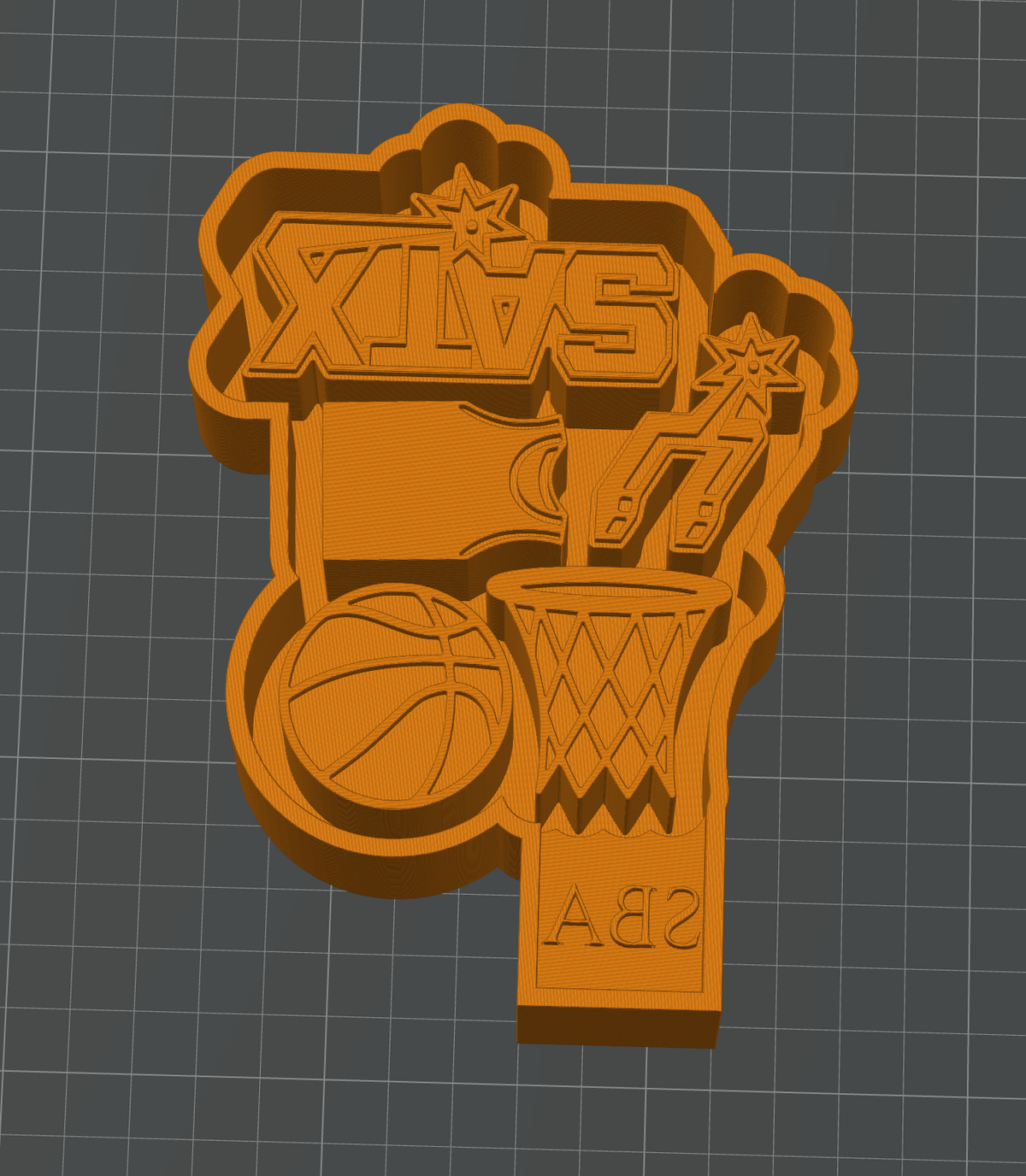 San Antonio Spurs Basketball Silicone Freshie Charm Mold