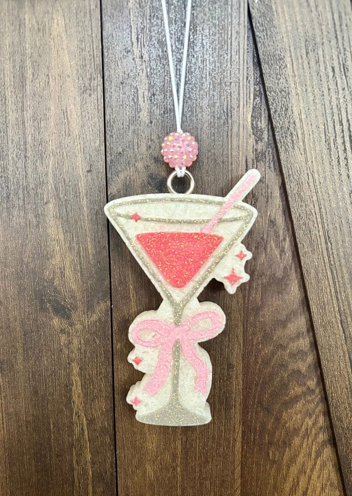 Martini With Bow Silicone Freshie Mold