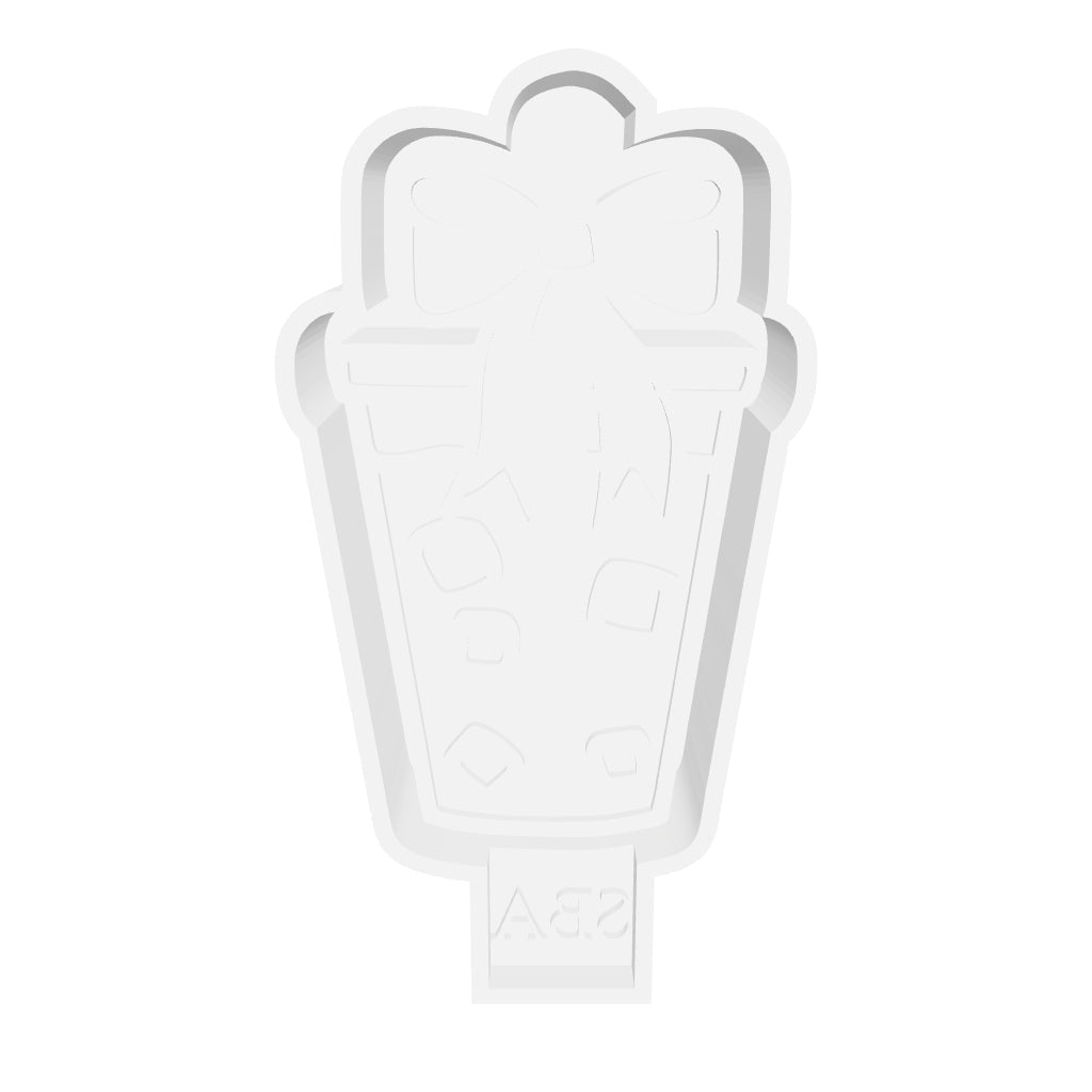 Iced Coffee With Bow Digital Freshie Mold File