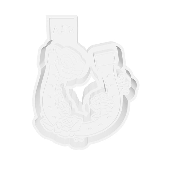 Floral Horseshoe Digital Freshie Mold File