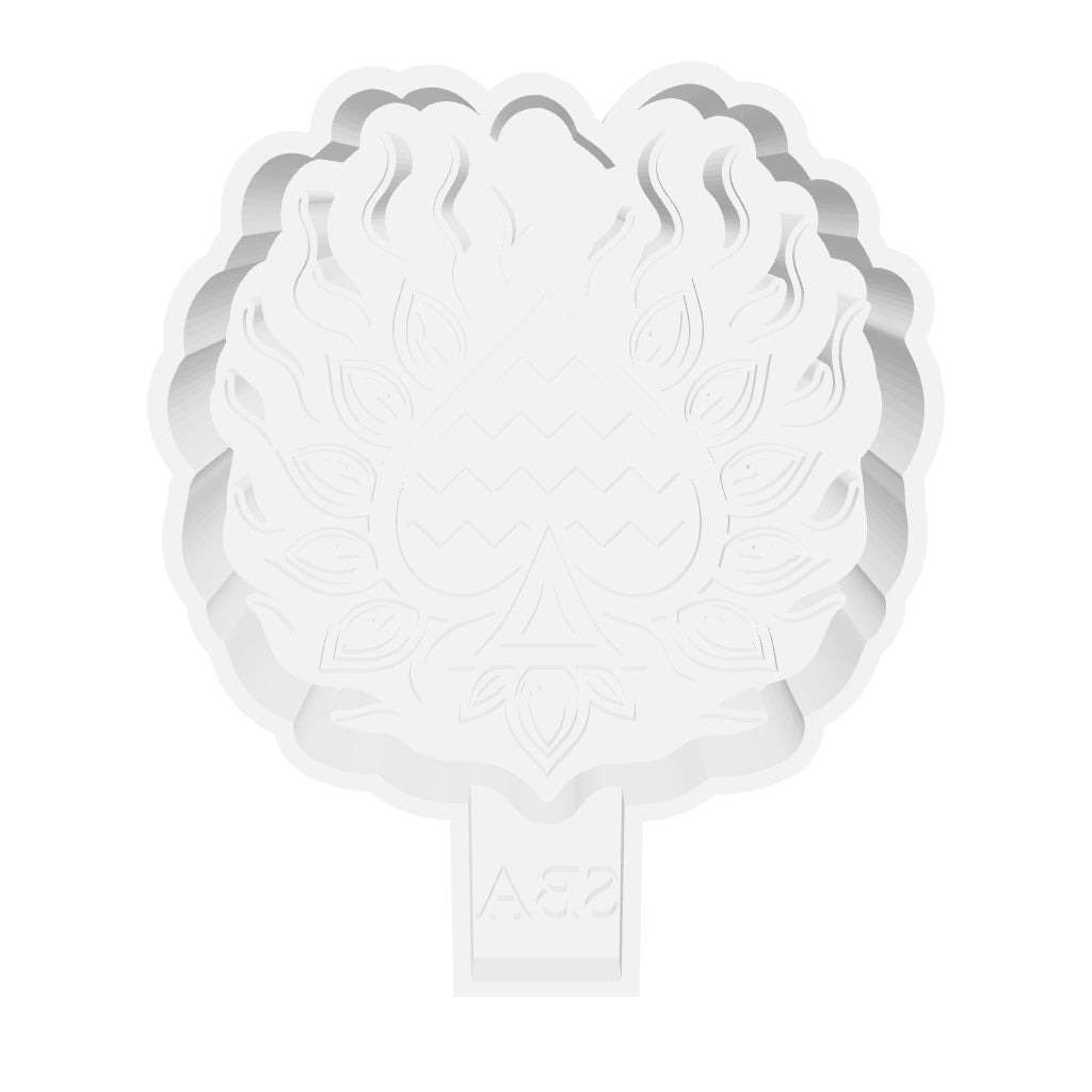 Flaming Spade Digital Freshie Mold File