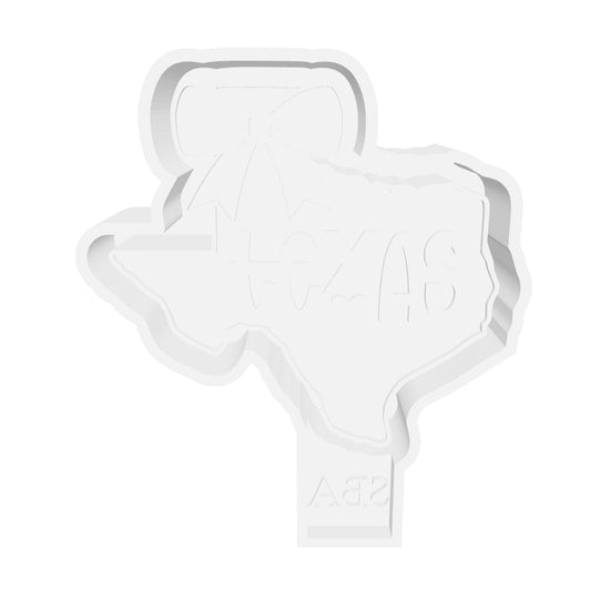 Texas With Bow With Texas Inside Digital Freshie Mold File