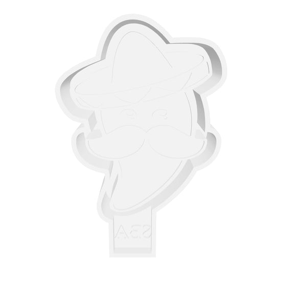 Jalapeno With Mustache Digital Freshie Mold File
