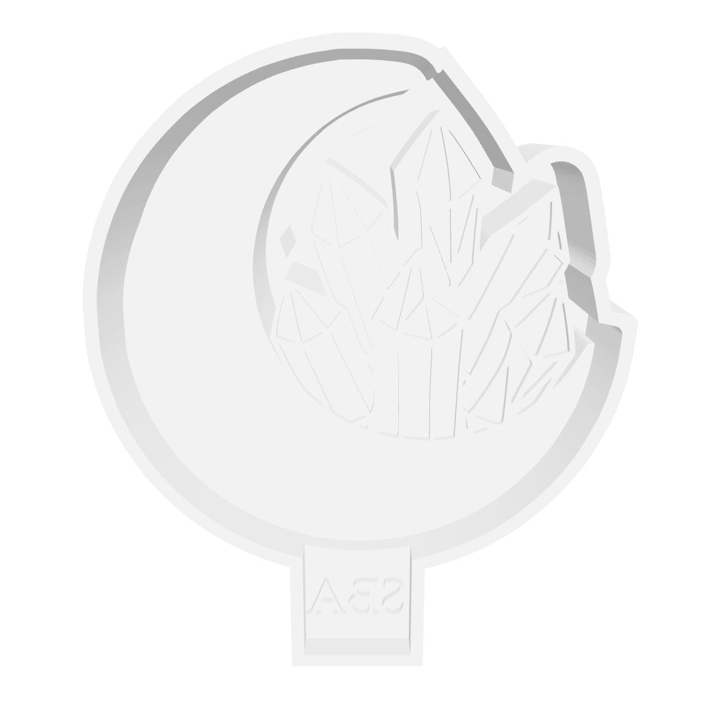 Crystal Moon Digital Freshie Mold File