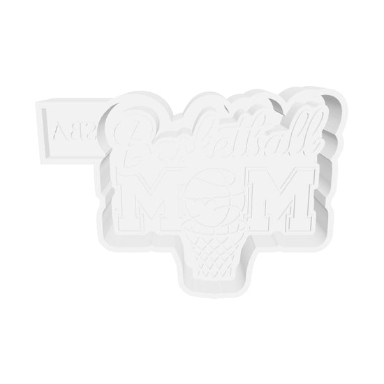 Basketball Mom With Net And Basketball Digital Freshie Mold File