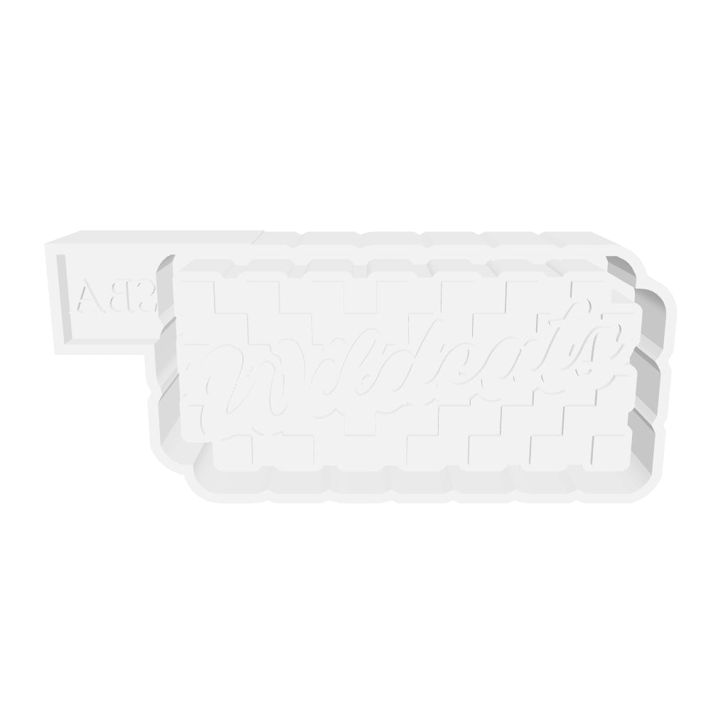 Checkerboard Wildcats Digital Freshie Mold File